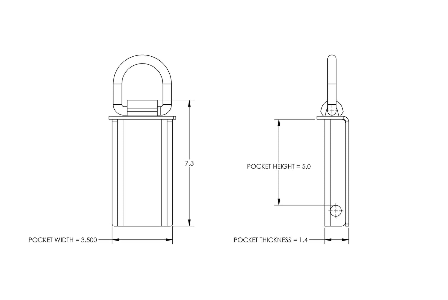 Stake Pocket D-Ring EBY & Timpte Trailer - Anti-Gouging