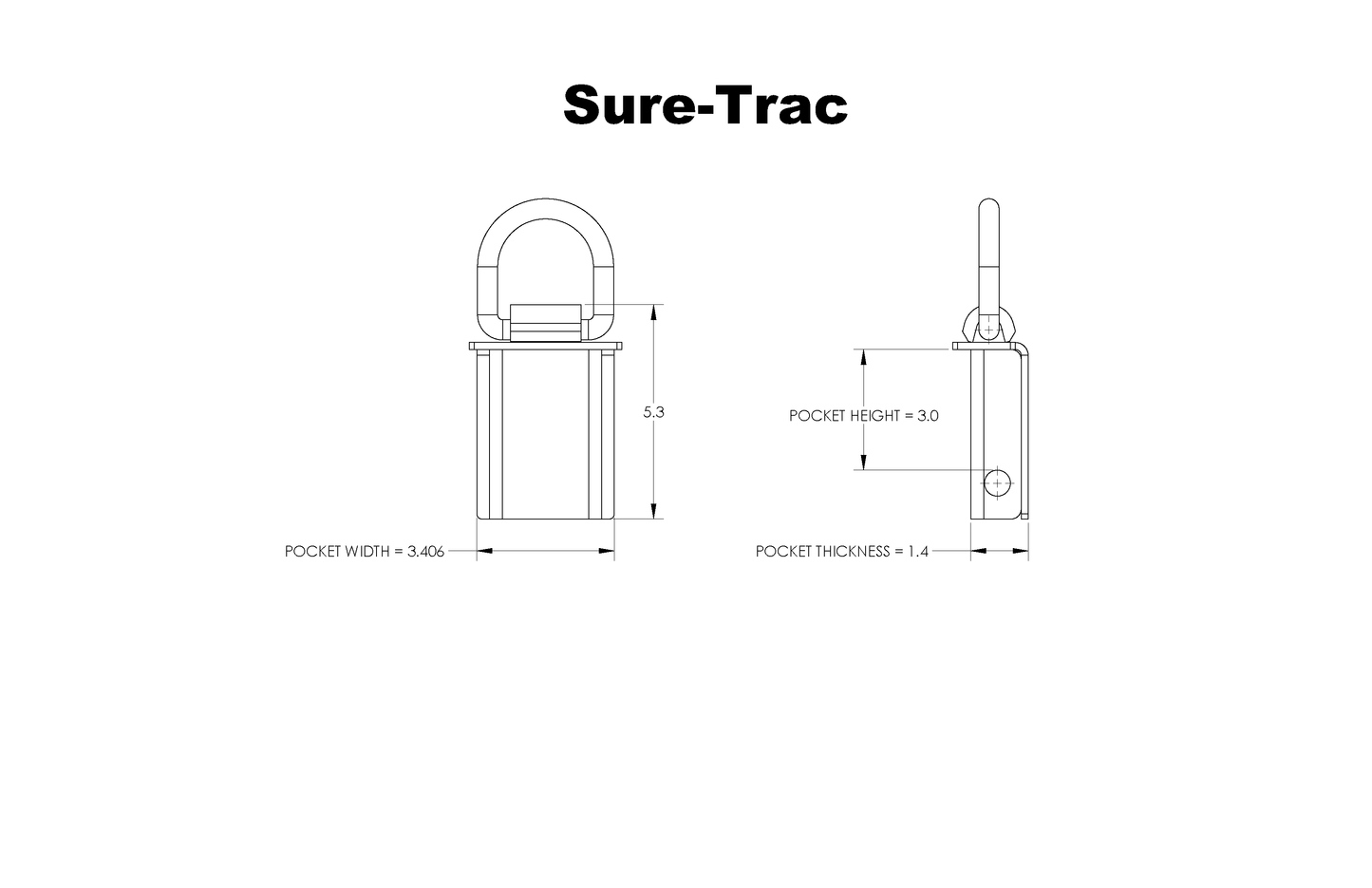 Sur-Trac Stake Pocket D-Ring - Anti-Gouging