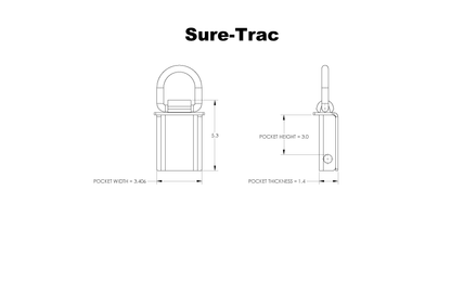 Sur-Trac Stake Pocket D-Ring - Anti-Gouging