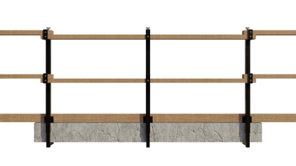 clamp on handrail guardrail